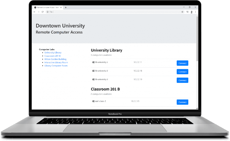 Remote Access Dashboard - LabStats