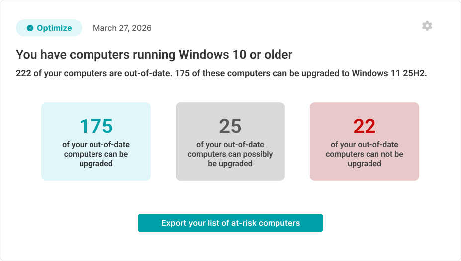 Windows Upgrade Insight